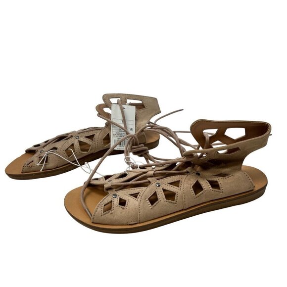 Mossimo Supply Co. Shoes - Mossimo Supply Co Womens Cut Out Gladiator Sandals Blush Size 7.5 New